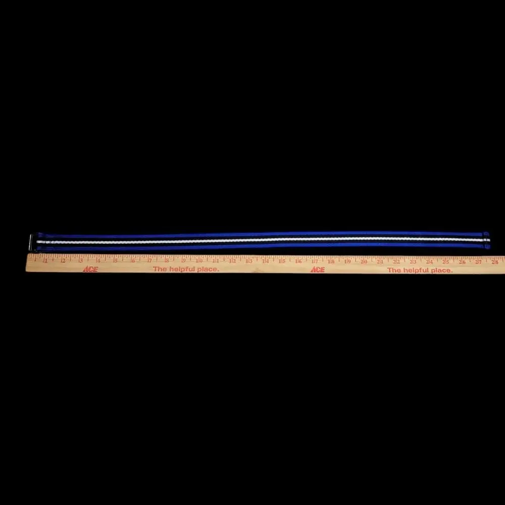 Polo Ralph Lauren Kids Boys D-Ring Belt Blue Navy White Striped Webbed Ribbon M